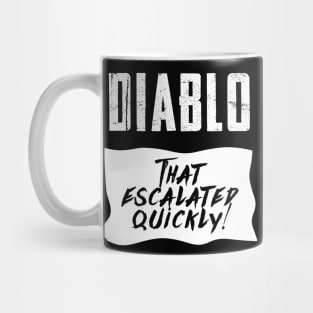 Diablo Hot Sauce Taco Funny Quick and Easy Halloween Costume Mug